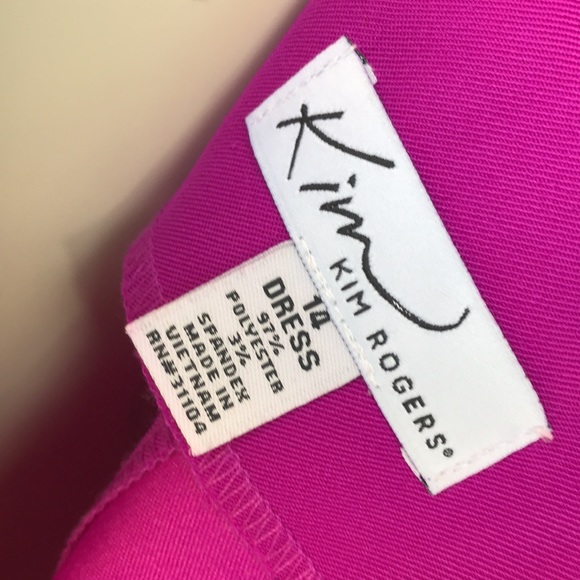 Kim Rogers Fuchsia summer dress back opening - Picture 4 of 4